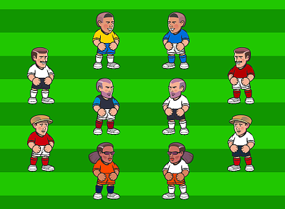  Разные формы футбольных сборных